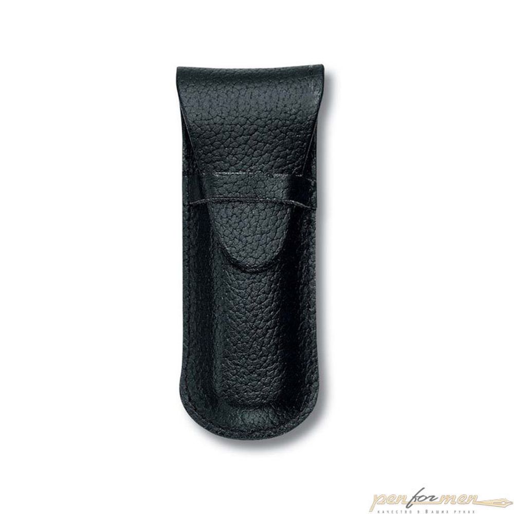 Чехол VICTORINOX для ножей-брелоков 58 мм толщиной 2-3 уровня, кожаный, чёрный