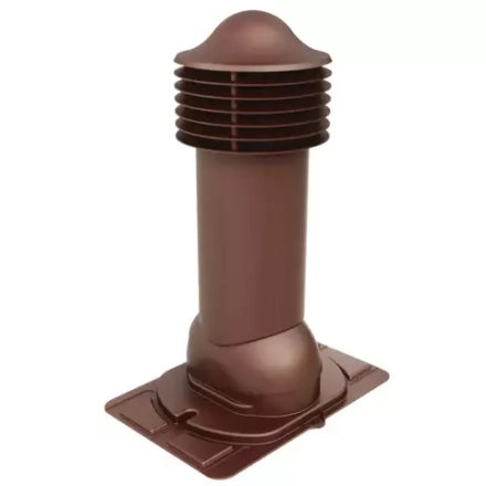 Труба вентиляционная Viotto д 150 с универсальным проходным элементом утепленная коричневый 8017R title=