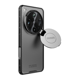 Чехол тонированный (Transparent Black) от Nillkin с металлической крышкой для камеры на OPPO Find X8 Ultra, серия CamShield Prop