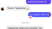 StartStore Pro: Отзывы покупателей Блок 10: Təşəkk&uuml;rlər! Kitab artıq məndədir. Tam vaxtında &ccedil;atdırıldı.