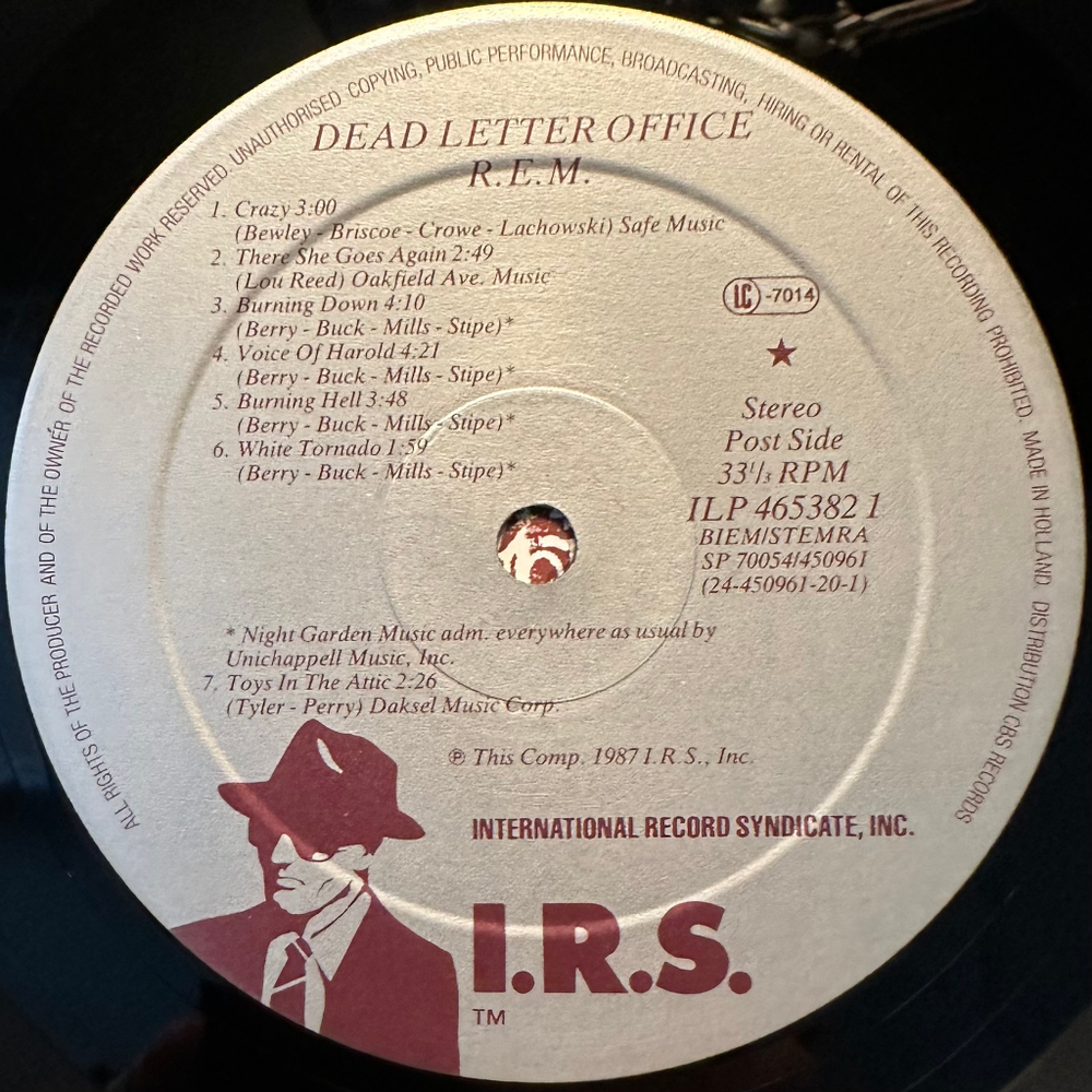R.E.M. - Dead Letter Office / B-Sides Compiled (Голландия 1987г.)