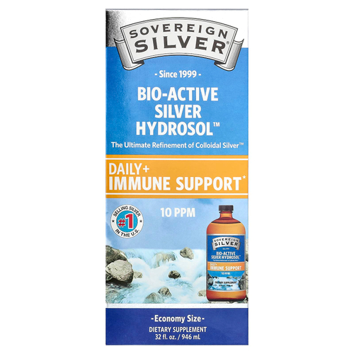 Sovereign Silver, Bio-Active Silver Hydrosol™, серебро, 946 мл (32 жидк. унции)
