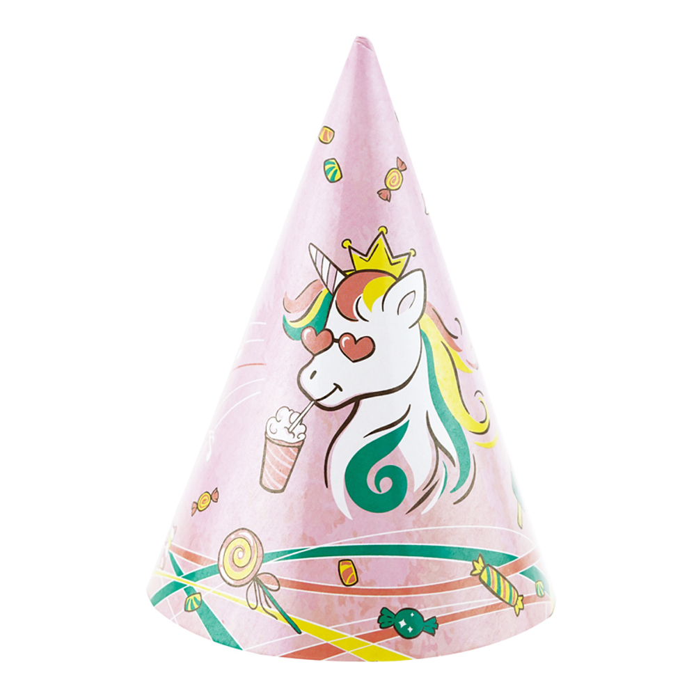 Колпаки "Единорог" Супер вечериночка 6 шт