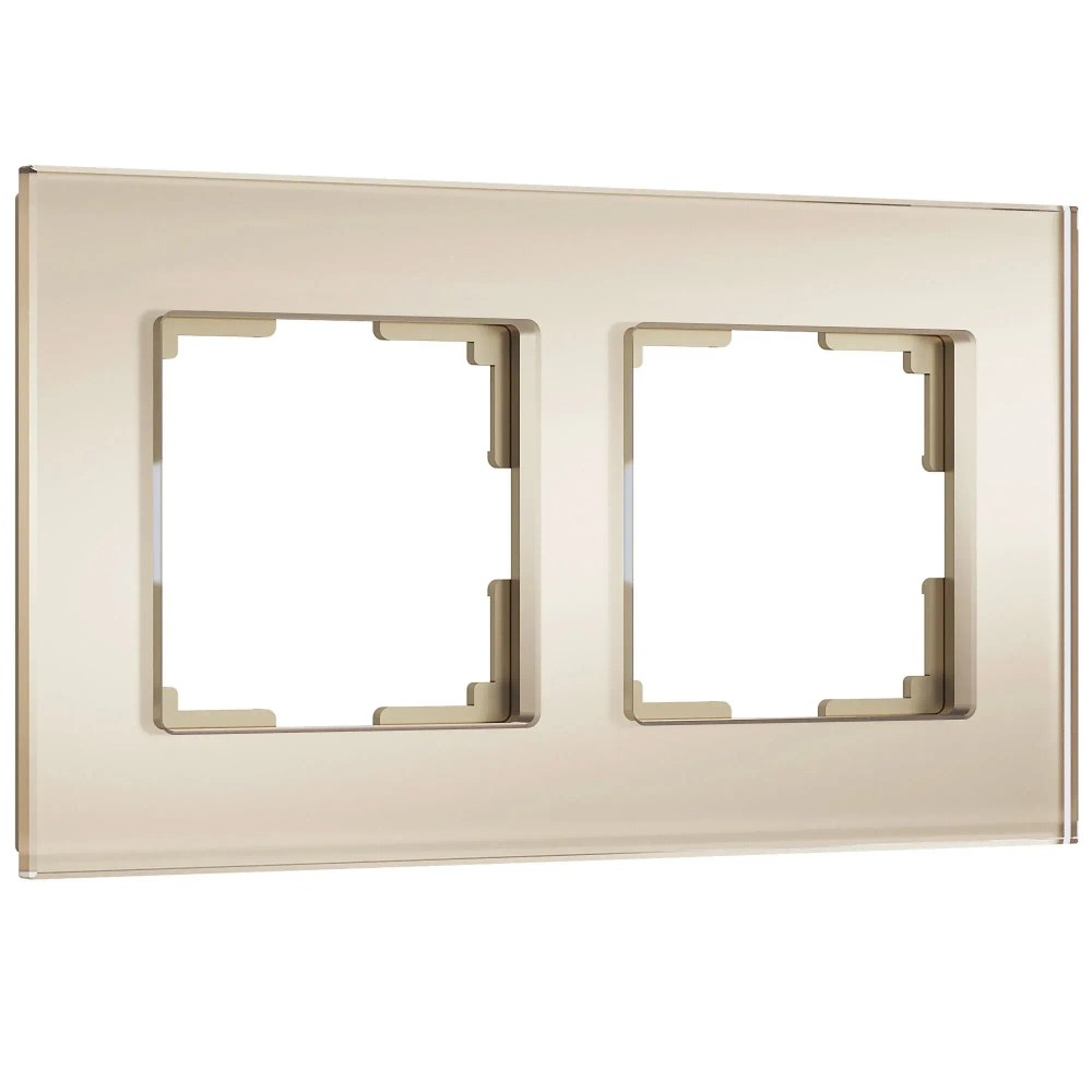 Рамка на 2 поста Senso (шампань, стекло soft-touch) W0023111