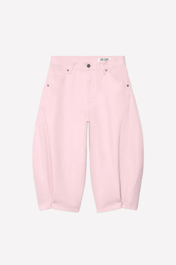ZARA ШОРТЫ С ЗАЩИПАМИ — THE ITEM ZARA WOMAN, РОЗОВЫЙ