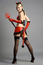 Костюм Demonia (Размер: S-M) (Цвет: красный с черным)