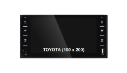 Автомагнитола сенсорная 7" для Toyota 100x200 (Bluetooth, USB, AUX, Mirror Link)