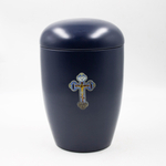 Урна для праха биоразагаемая "Эдем" синяя Крест