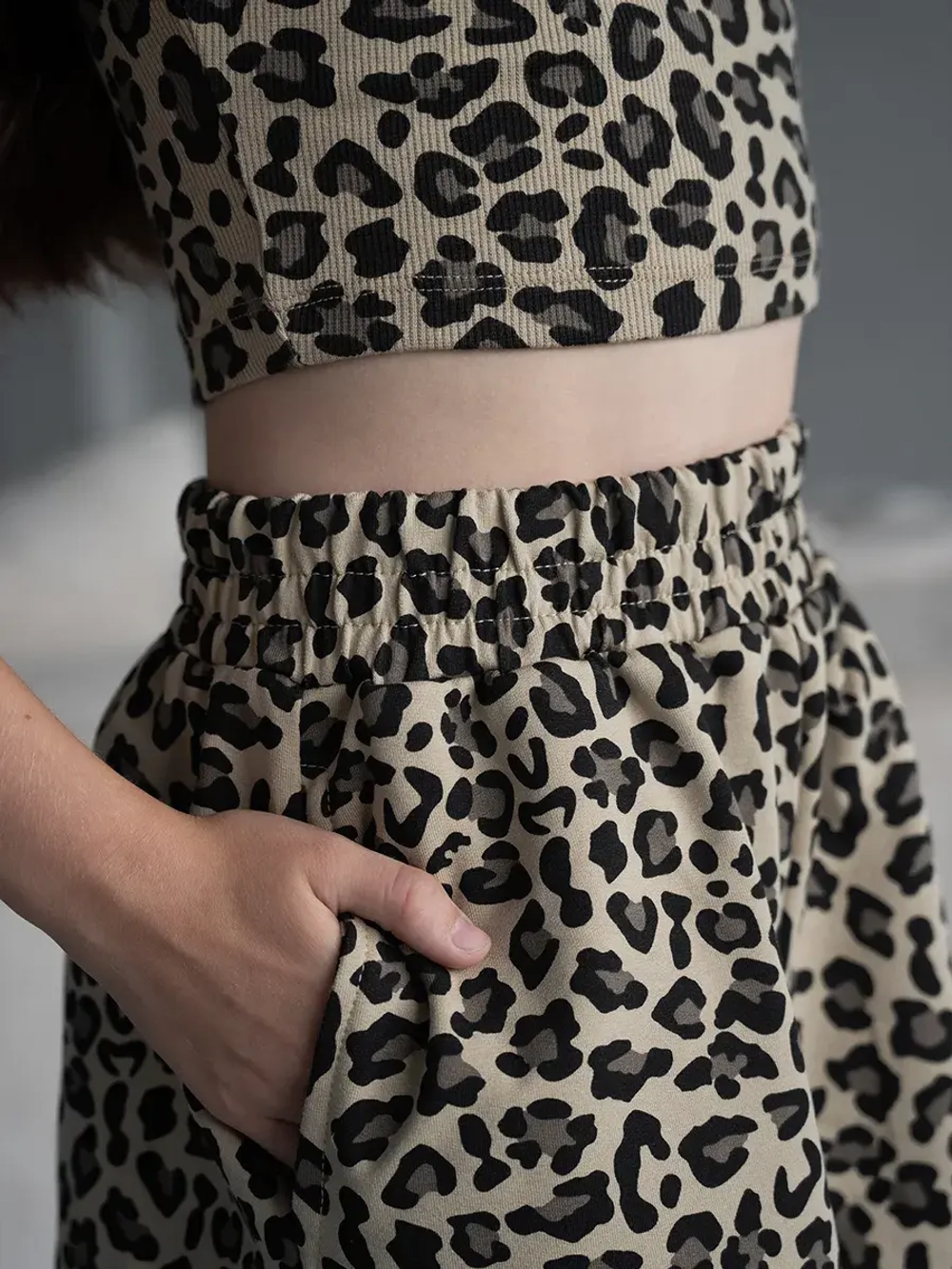 Костюм для девочки в сад топ и шорты