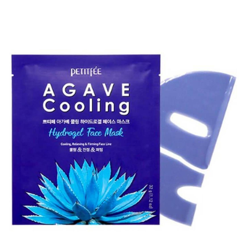 Маска гидрогелевая охлаждающая с экстрактом агавы Petitfee Agave Cooling Hydrogel Face Mask, 30 г