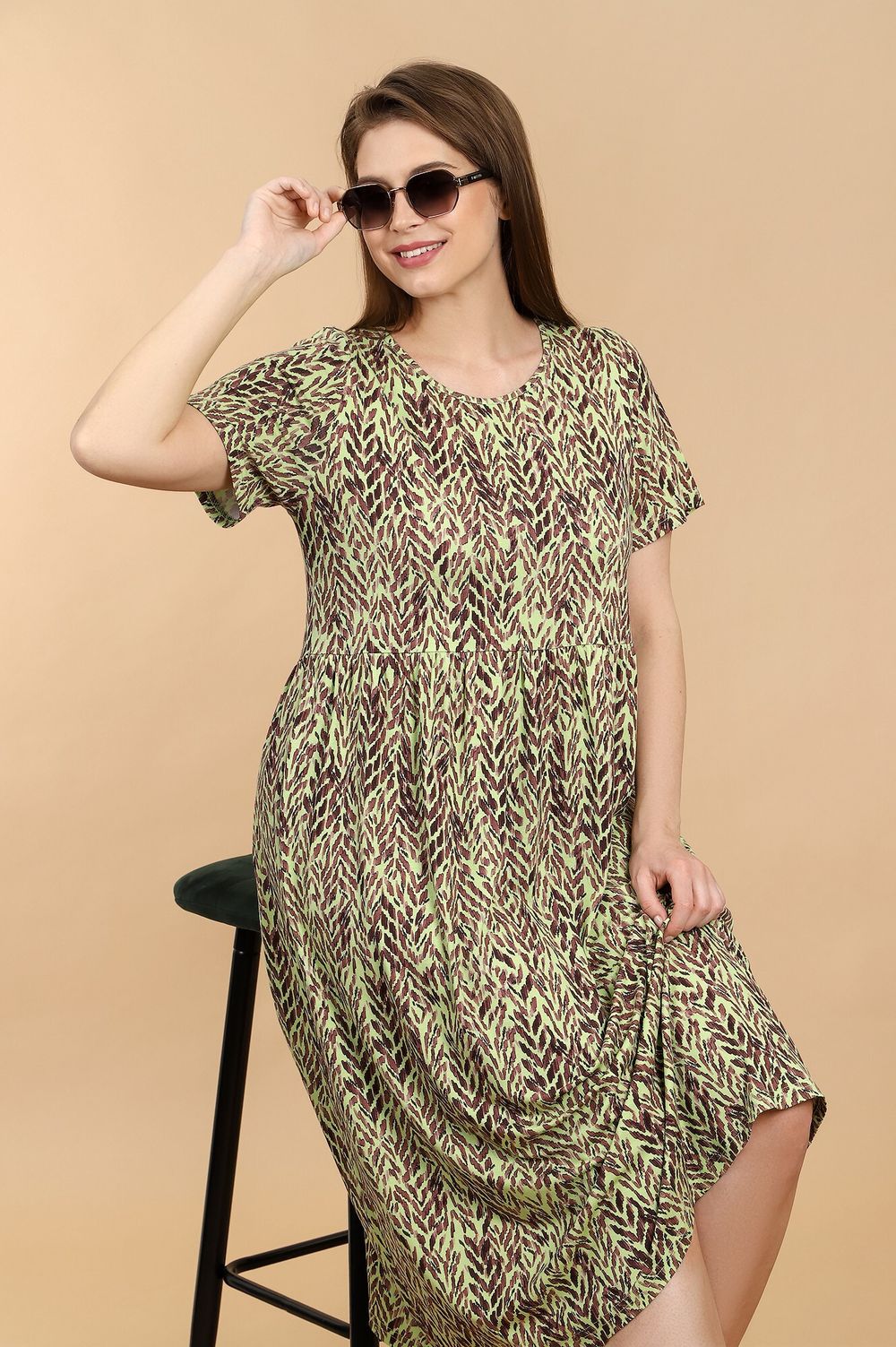 Платье Дыхание лета-1 Виотекс ЗЕЛЁНЫЙ