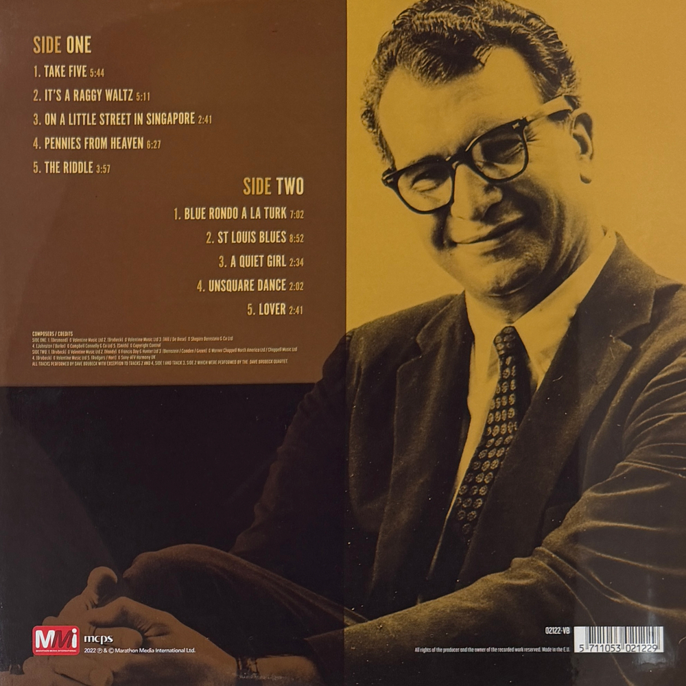 Dave Brubeck ‎– Take Five (Европа 2020г.) Т