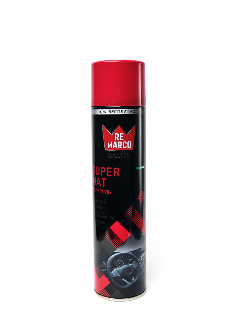 RM-426 RE MARCO Полироль пластика матовый SUPER MAT 400 мл (аэр.), RED FRUIT