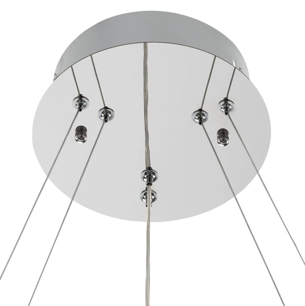 Citilux Чезаре CL338261 LED Люстра хрустальная с пультом Хром