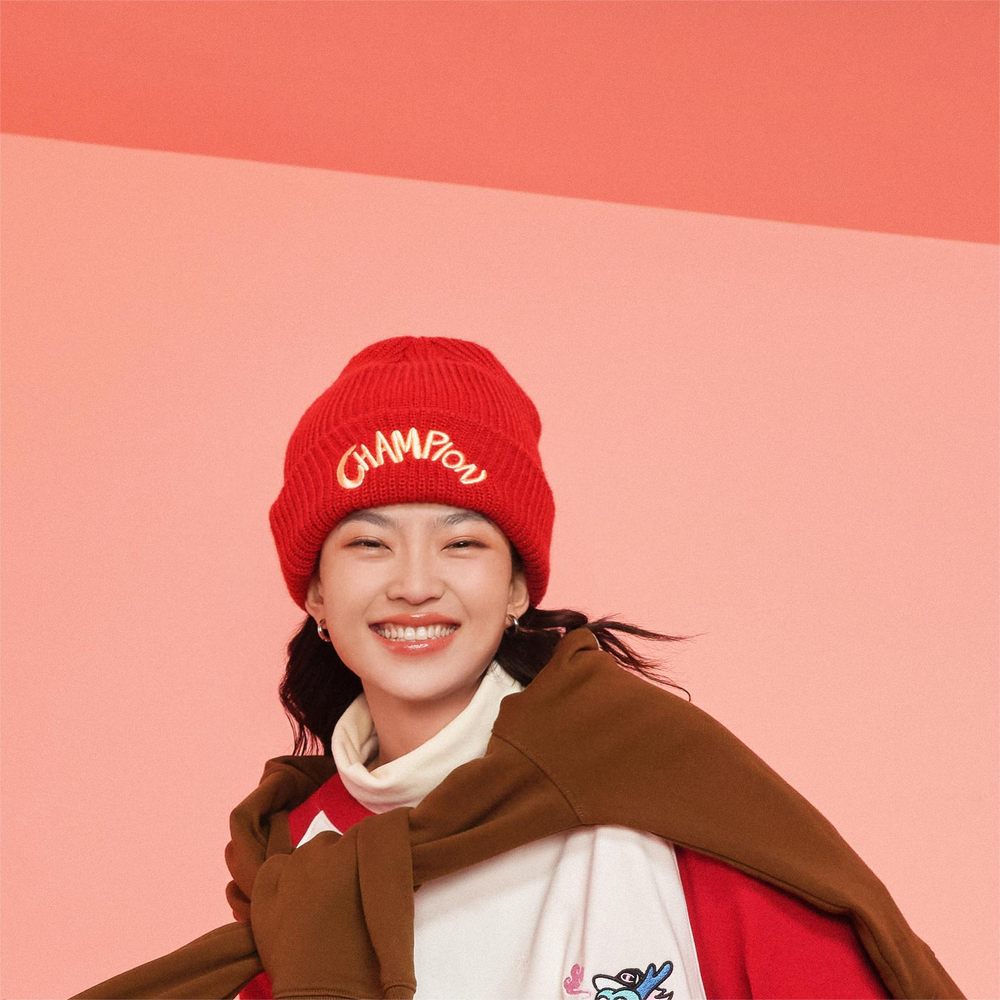Шапка Champion SS24 Little Dragon, бордо