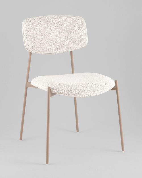 Стул Doe без подлокотников светло-бежевый бежевые ножки