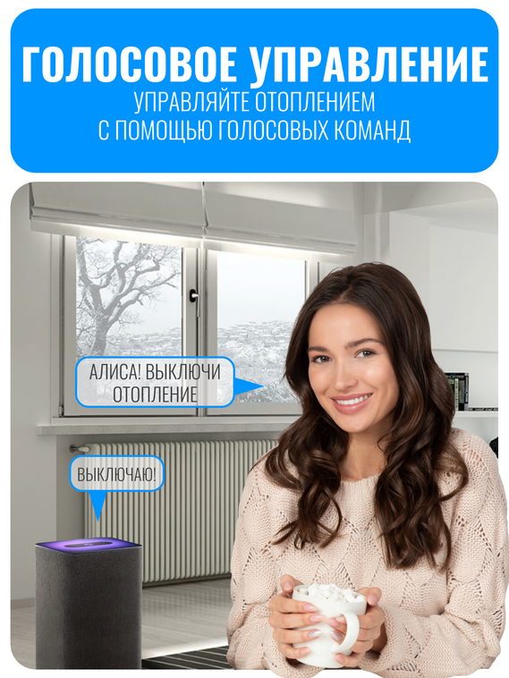 Умный Wi-Fi терморегулятор Smart Aura для котла отопления