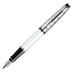 Waterman Expert 3 DeLuxe White CT перо F (S0952380)