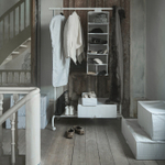 Модуль для хранения IKEA STUK (СТУК), Белый с рисунком, 30x30x90 см