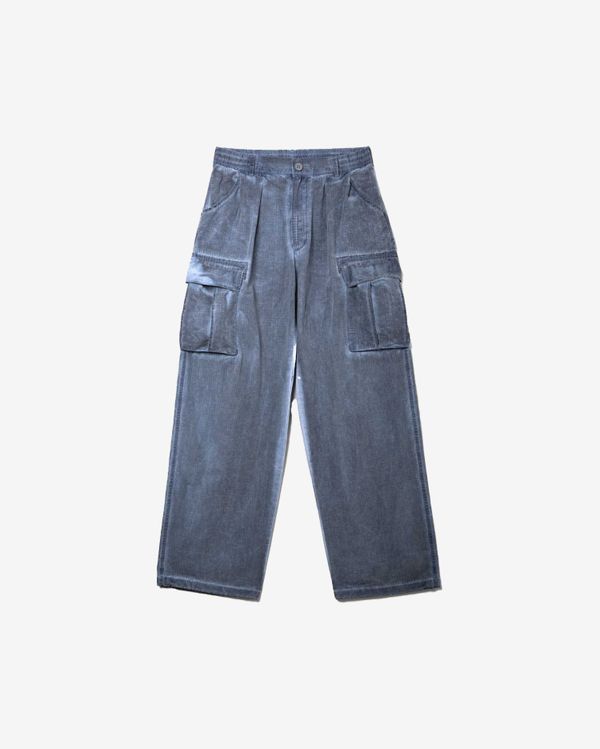 Брюки SS24 Cargo Garment Dyed синие - фото 1