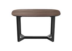 Стол обеденный Cross 2 140*80 см (орех, черный)