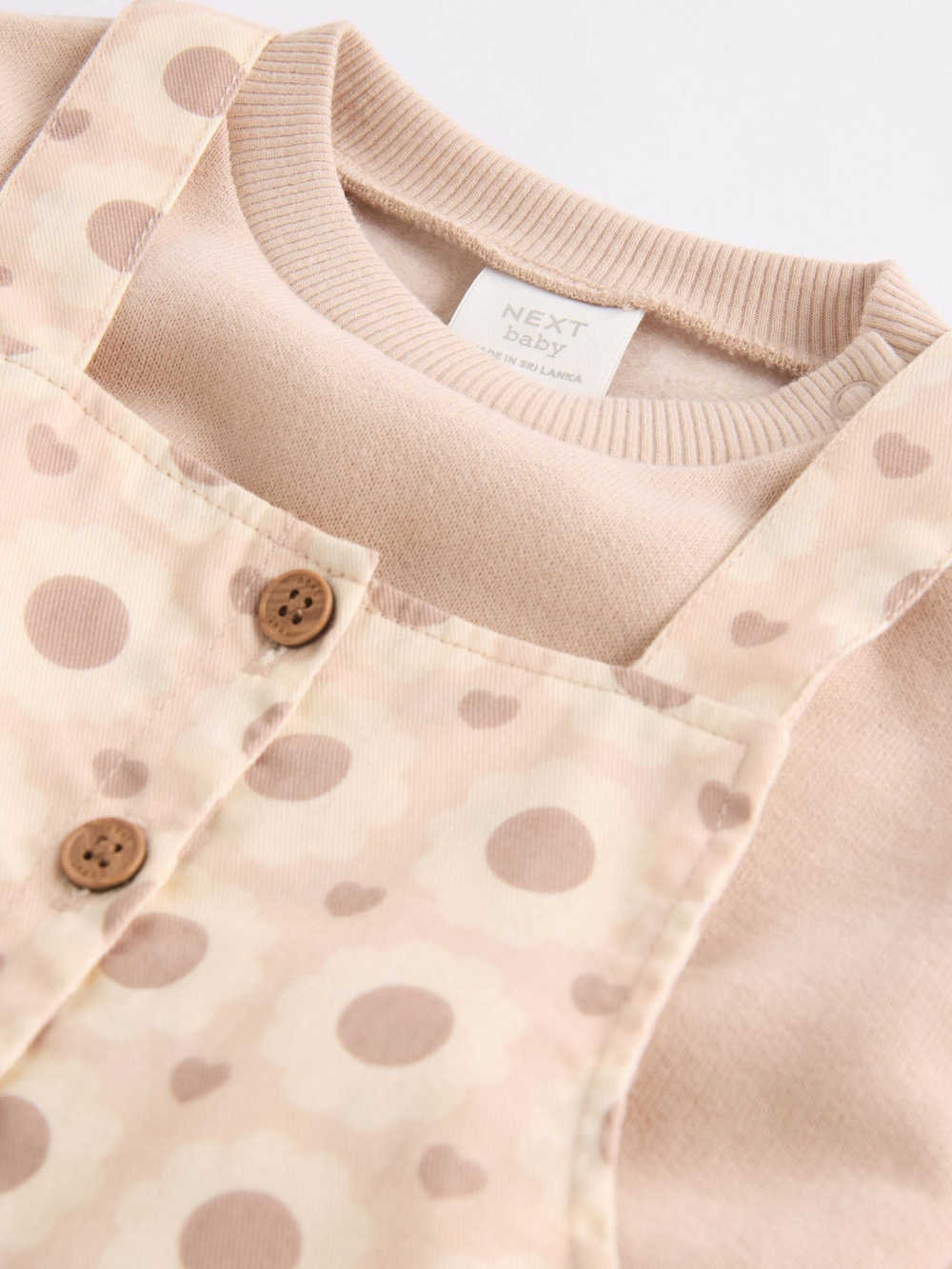 Комбинезон и боди в комплекте для девочки Next N97-319, Бежевый