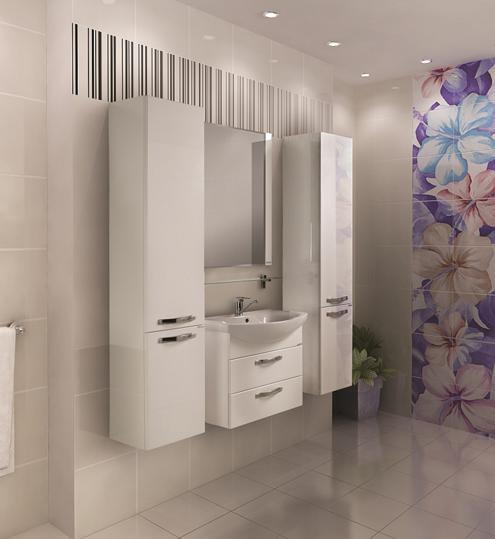 Зеркало AQUATON Ария 65 белое (1A133702AA010)