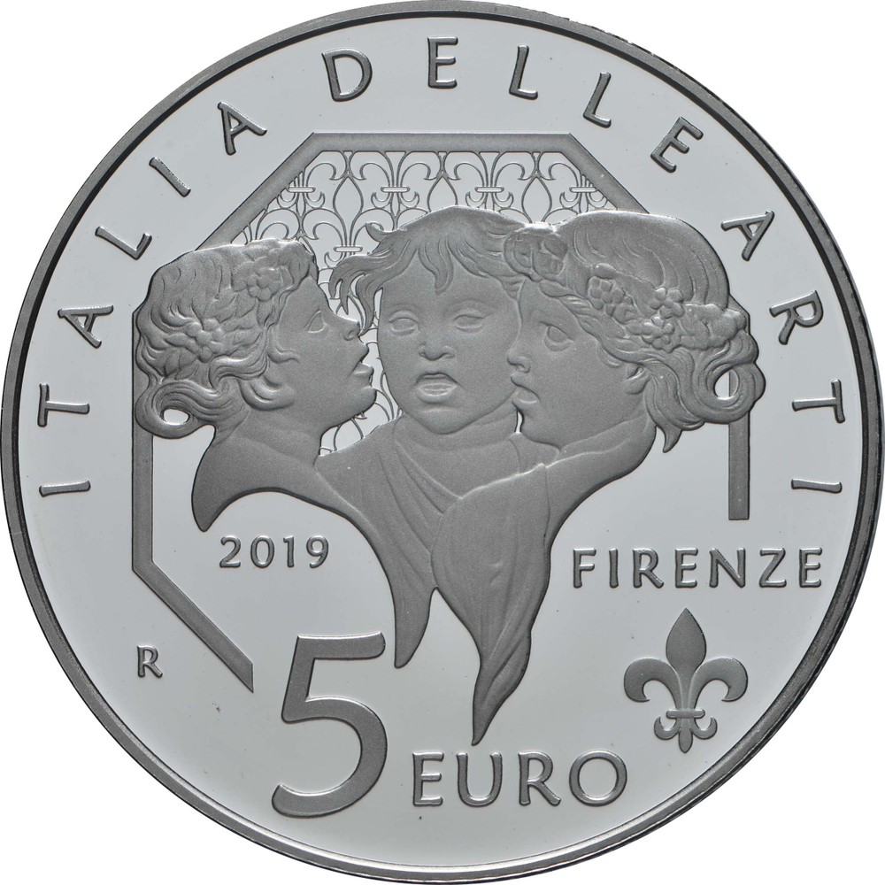 ИТАЛИЯ, 2019, 5 ЕВРО [СЕРЕБРО]