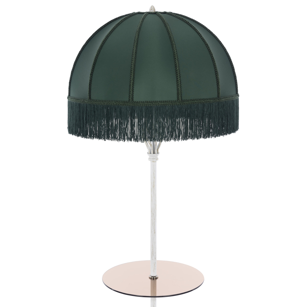 Citilux Базель CL407922T Торшер патина со столиком и зелёным абажуром