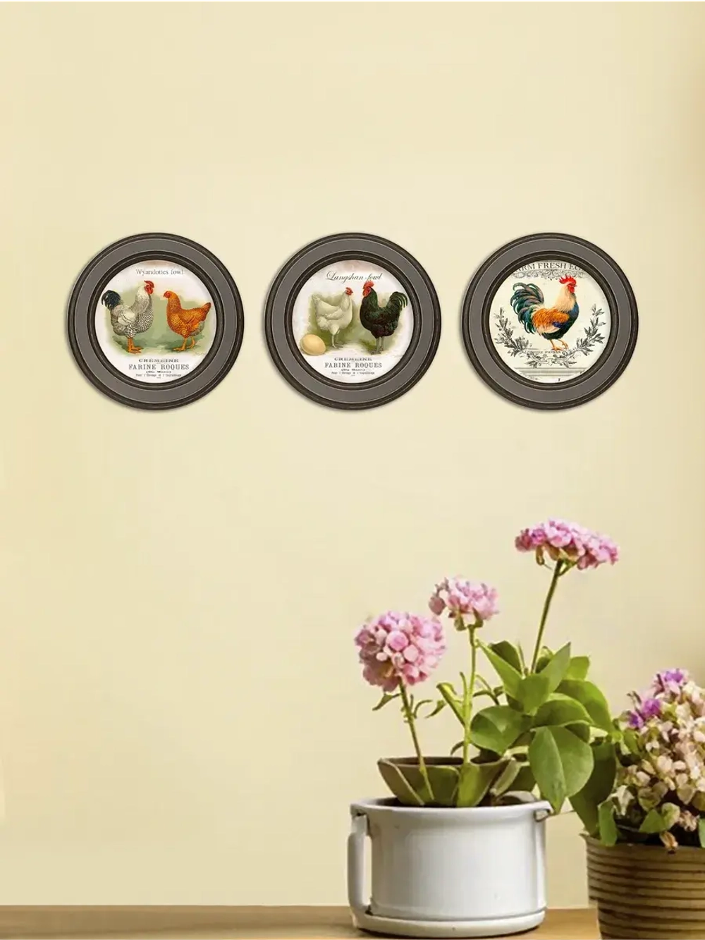 Картины на стену интерьерная на холсте 3 шт 17.5 см