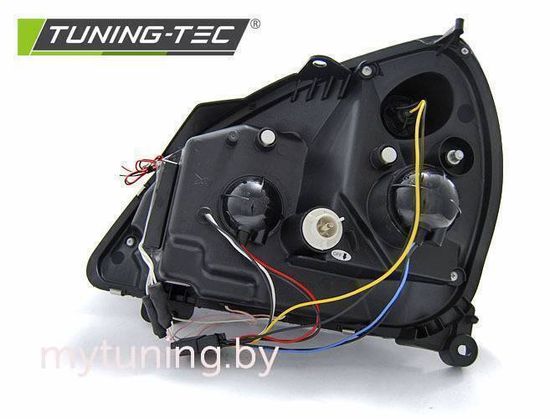 Передние фары Angel Eyes для Renault Clio II (01-05) CCFL Black