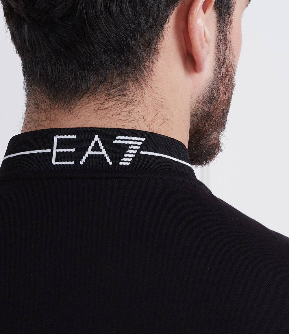Поло EA7 - черный(3RPF18 PJ04Z)