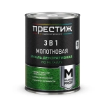 ПРЕСТИЖ НАДЕЖНЫЙ РЕЗУЛЬТАТ Эмаль Гладкая, Быстросохнущая, до 60°, Алкидная, Глянцевое покрытие, 0.8 л, 0.8 кг, черный