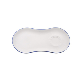 Блюдце 250*120 мм. для завтрака Ретро синий край (чашка 70299,69205)