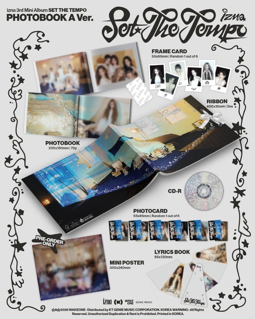 Альбом izna - SET THE TEMPO 3rd Mini Album PHOTOBOOK RANDOM Version