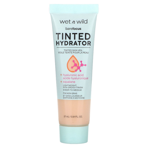 wet n wild, Barefocus, увлажняющий крем с оттенком, 1114059 фарфоровый, 27 мл (0,91 жидк. унции)
