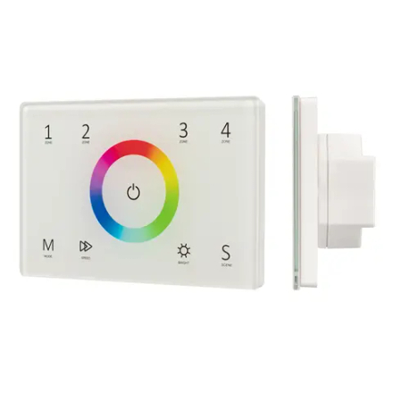 Панель Sens SMART-P83-RGB White (230V, 4 зоны, 2.4G) (Arlight, IP20 Пластик, 5 лет) 028402