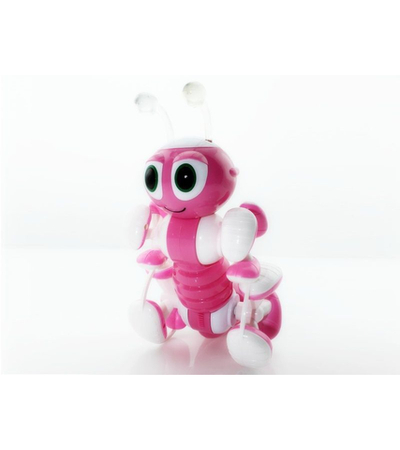 Р/У робот-муравей трансформируемый, звук, свет, танцы (розовый)