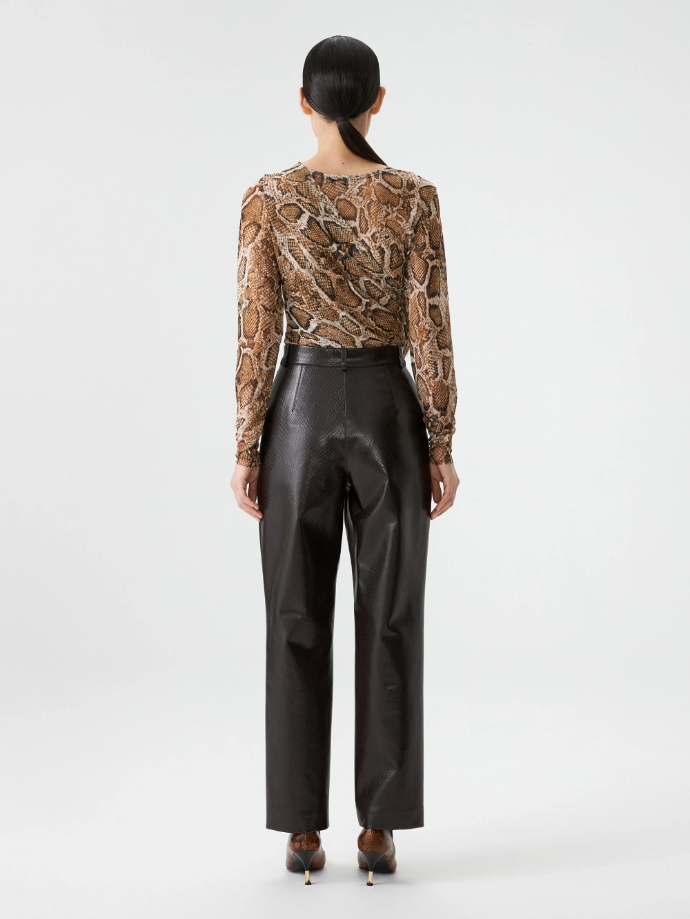 Брюки из экокожи OLA OLA