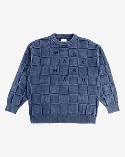 Свитер Squared script blue
