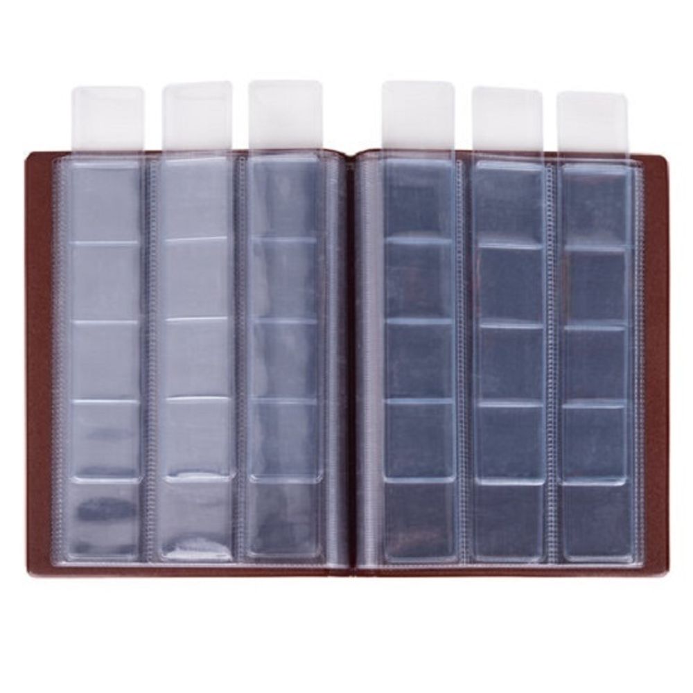 Альбом для монет 145*185, на 90 монеты, коричневый, Остров Сокровищ