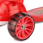 Самокат 3-колесный 56*28*83см，с музык.светом，складной，перед.колеса PU，зад.колесо PVC, 702