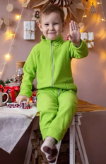 Комбинезон флис р-р 98 лайм ФЛ-1091