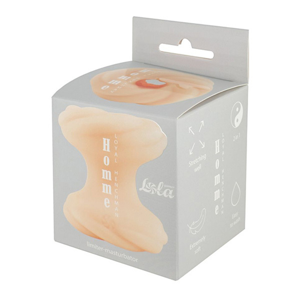 Телесный мастурбатор-стоппер 8см Lola Games Homme Loyal Henchman 7010-01lola