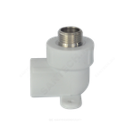 Угольник PP-R комбинированный белый Дн 20х1/2" НР с креплением PRO VALFEX 10121020-PRO
