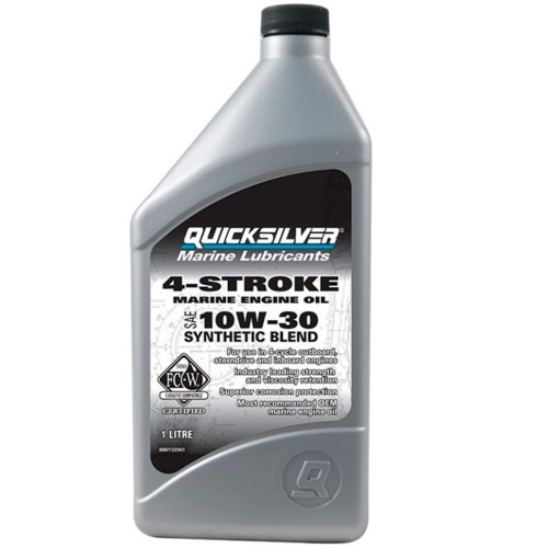 Масло моторное Quicksilver ME 10W30 полусинтетическое (QS0152563), 1 л