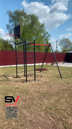 Монтаж уличного спортивно-игрового комплекса Sv Sport