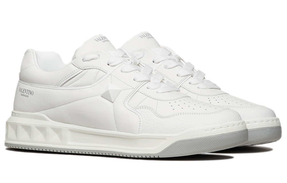 Valentino One Stud Low "White Grey" 2021