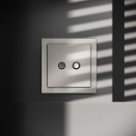 Розетка телевизионная встраиваемая VOLTUM S70 оконечная TV+SAT, (кашемир)