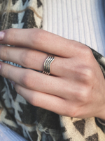 Кольцо РЯБЬ, серебро